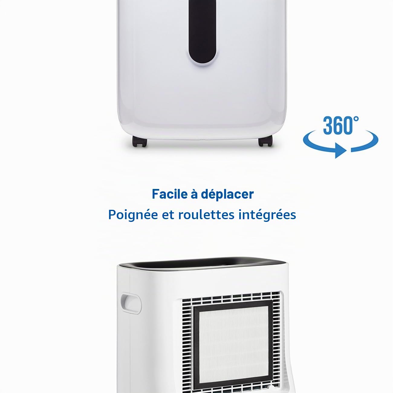 Clean Air Optima CA-706 Smart - 2en1: Déshumificateur & purificateur d’air - Idéal pour 70m² / 175m³ - Performance jusqu’à 20 litres/jour