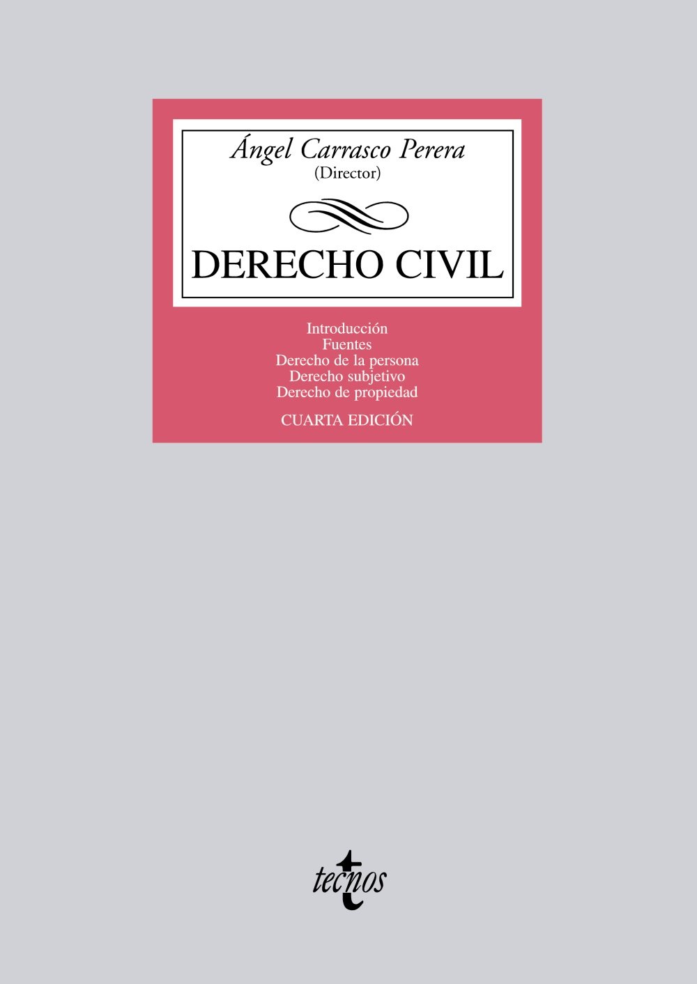 Derecho Civil: Introducción. Fuentes. Derecho de la persona. Derecho subjetivo. Derecho de propiedad (Derecho - Biblioteca Universitaria de Editorial Tecnos)