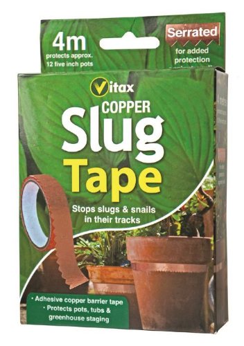 Vitax Garden Copper Slug & Snail Protector Serrated Edge Tape 4 Metres