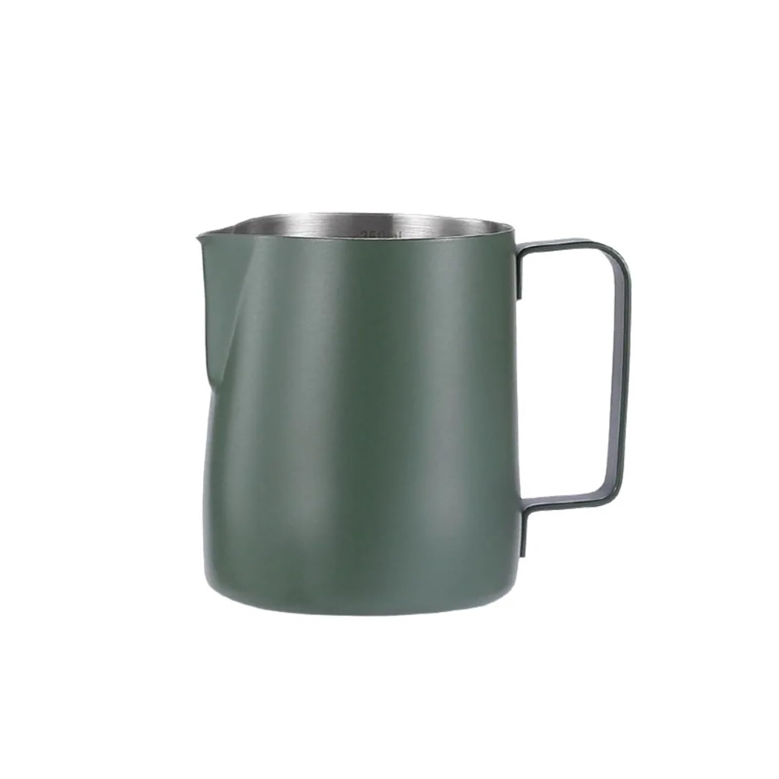 Jarra para espumar leche de 350ml para crear desayunos con arte latte detallado en tu cocina
