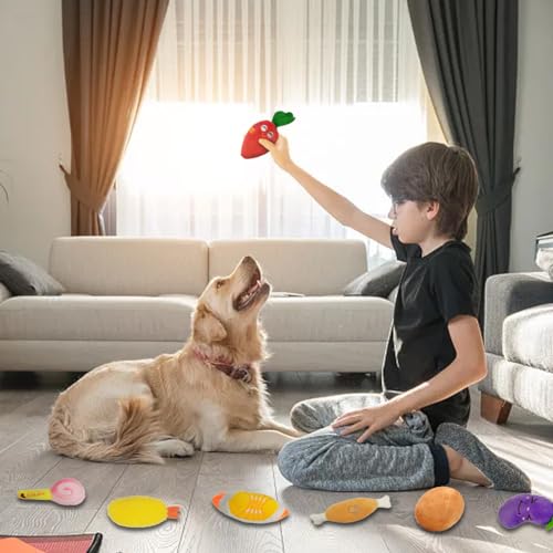 Fadcaer 14 Pcs Dog Squeaky Toys, Puppy Plush Toys, Small Dog Interactive Teething Chew Toy - Image 4