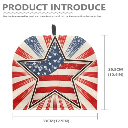 Image of American Stars Print Tea Pot Cover Teas Cosy Insulated Tea Cozies Home Kitchen Decoration Teapot Dust Cover Warming Tea Kettle Quilt Creative Gifts for Banquet