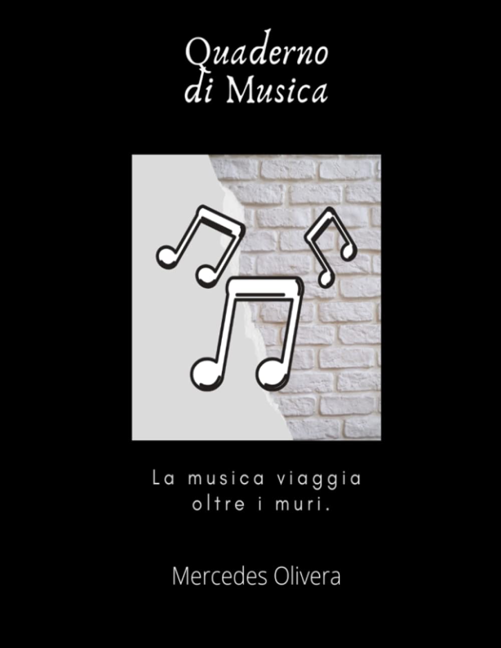 Quaderno di musica: Quaderno Pentagrammato Formato Grande 8,5 x 11(21, 59 x 27,94 cm) 100 pagine Esercizi musicali