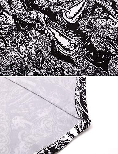 Ceasikery Women's 3/4 Sleeve Floral V Neck Tops Casual Tunic Blouse Loose Shirt #TOP5