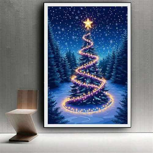 Diamond Painting Noël grand format pour illuminer vos soirées d'hiver en famille