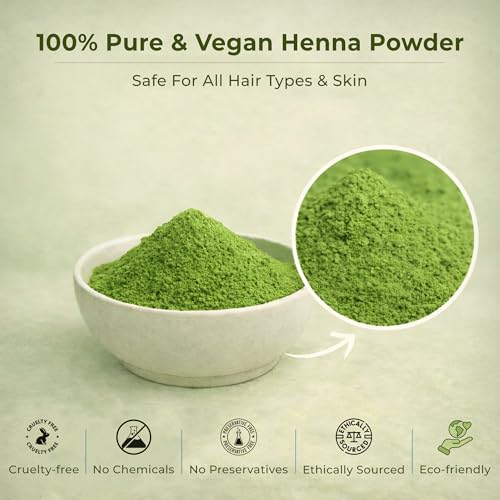 Image of 100% Natural Mehndi /Henna Powder for All Types of Hair | Triple Filtered Microfine Henna Chemical Free Hair Colour & Deep Hair Conditioner | Adds Natural Shine & Softness
