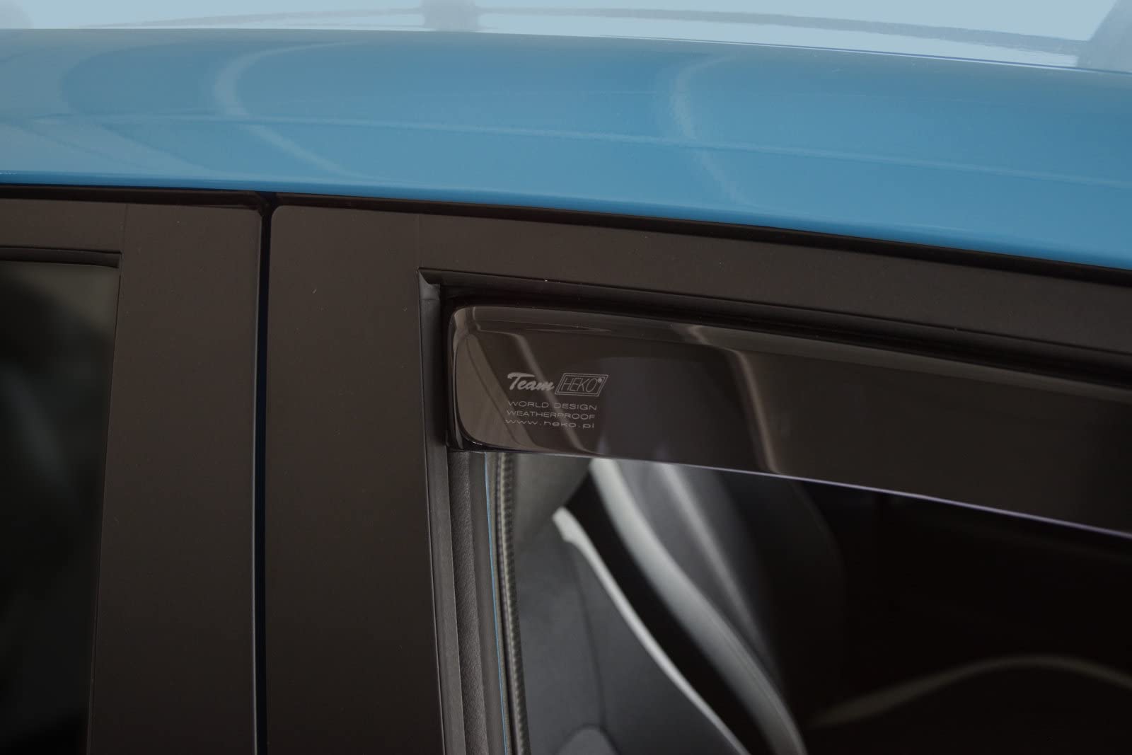 J&J AUTOMOTIVE Deflettori d'Aria per Hyundai I10 Dal 2019, Set da 4 Pezzi, Nero Fumé Oscurato Heko