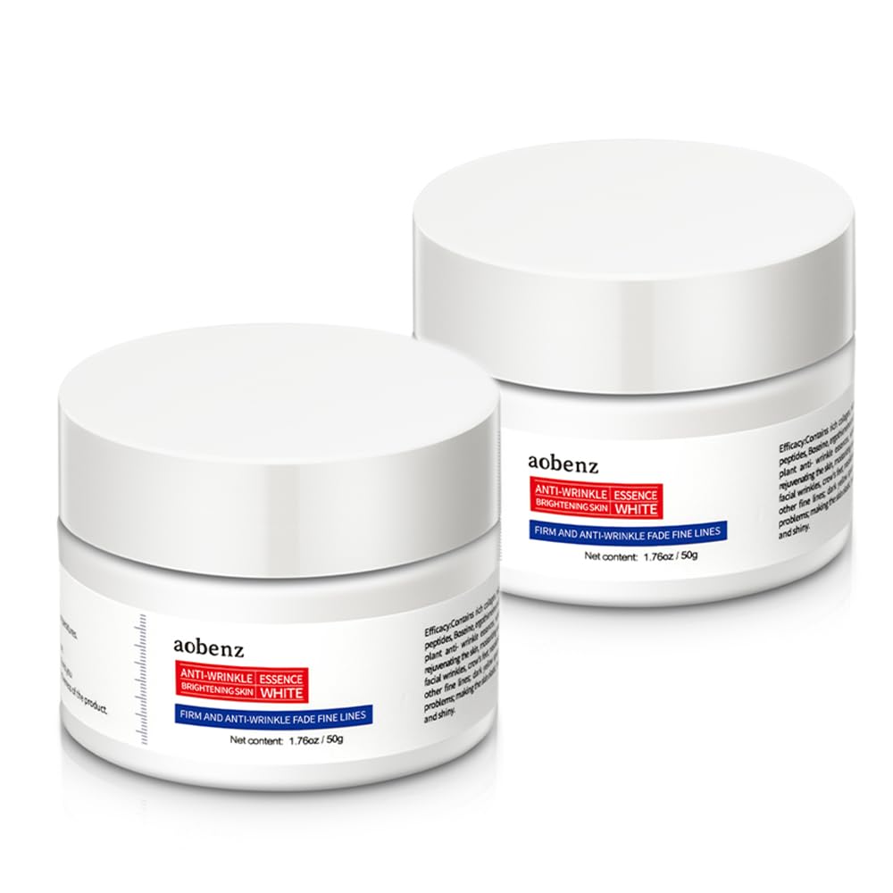 SINPIN aobenz Anti Aging Moisturizer Face Cream for Women & Men – Night Cream for Face & Neck | All Skin Types | Niacinamide + Hyaluronic Acid | Firming, Tightening, Anti Wrinkle, 1.76FL (2PCS) SINPIN aobenz Anti Aging Moisturizer Face Cream for Women & Men – Night Cream for Face & Neck | All Skin Types | Niacinamide + Hyaluronic Acid | Firming, Tightening, Anti Wrinkle, 1.76FL (2PCS)