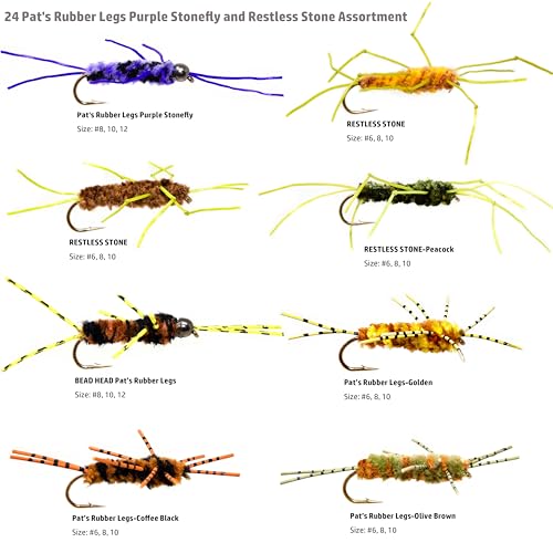 Image of Outdoor Planet Assorted Trout Fly Fishing Lure Pack of 10 /12 /15 /28 /35 /48 /66 Pieces Fly Lure + Double Side Waterproof Pocketed Fly Box