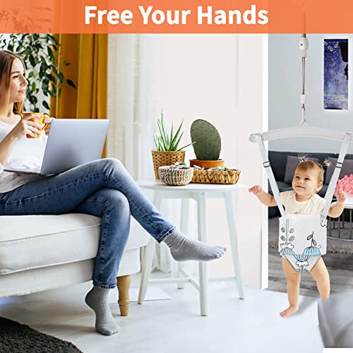 Doorway Jumper For Indoor Baby Door Jumper Swing，Door Jumper Baby Johnny Jump Up Doorway Swing For Infant Gift, Portable And Easy To Use #TOP2