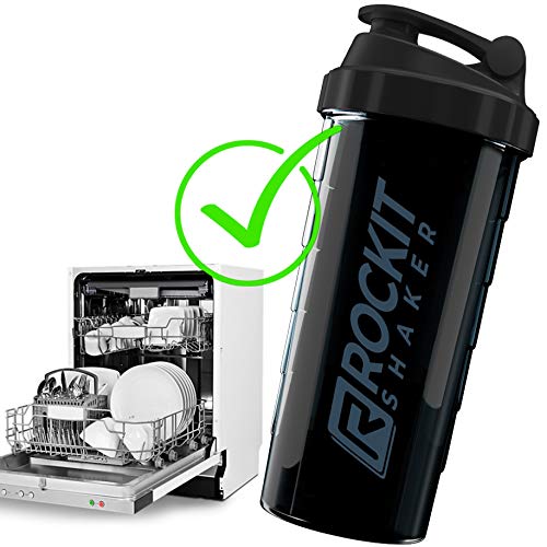 RockitShaker 1000ml Protein Shaker | garantiert auslaufsicher | BPA frei | patentiertes Mischsystem | für deinen fitness Eiweißshake und Proteinshake - 5
