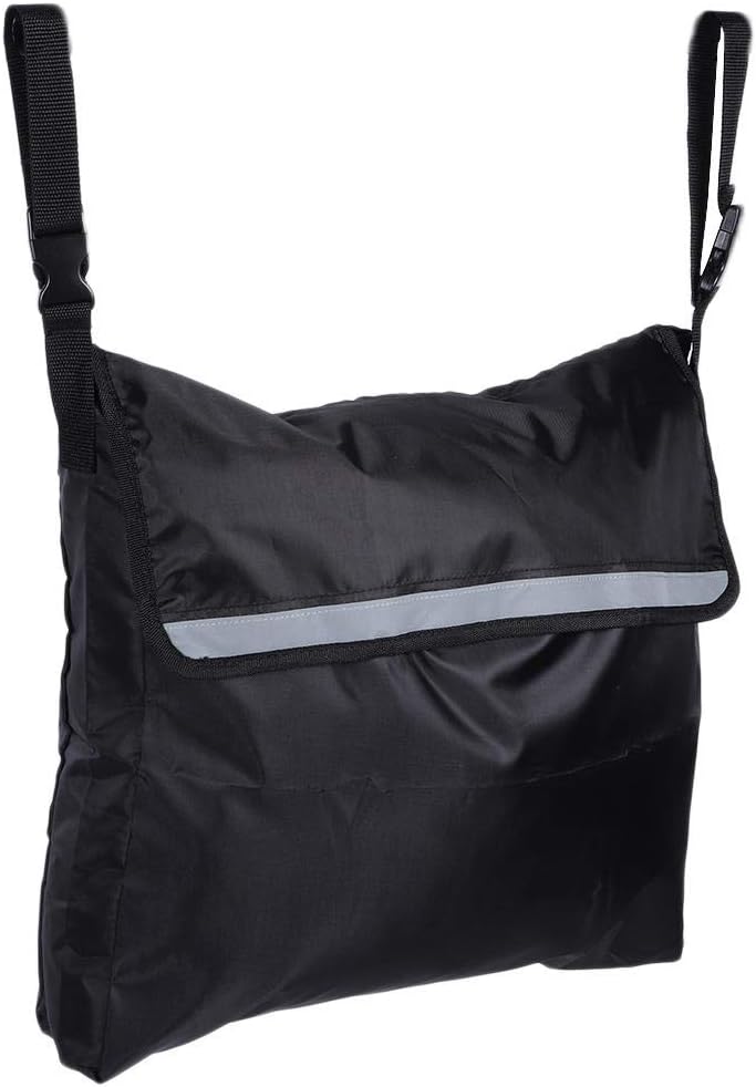 Yosoo123 Wheelchair Armrest Accessories Portable Wheelchair Armrest Storage Bag Garden Cart Back Accessories Bag with Reflective Strip for Home Outdoor Car : Health & Household