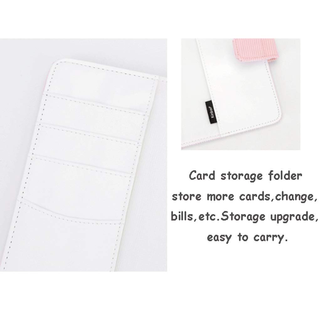 Cuaderno Cuaderno Cuaderno A6, Diario Bloc de Notas Sketchbook Travel para Escribir, Recargable, Revistas, para Mujeres Niñas Amantes para Perros, Diario de Discos (Color : A+b+c)