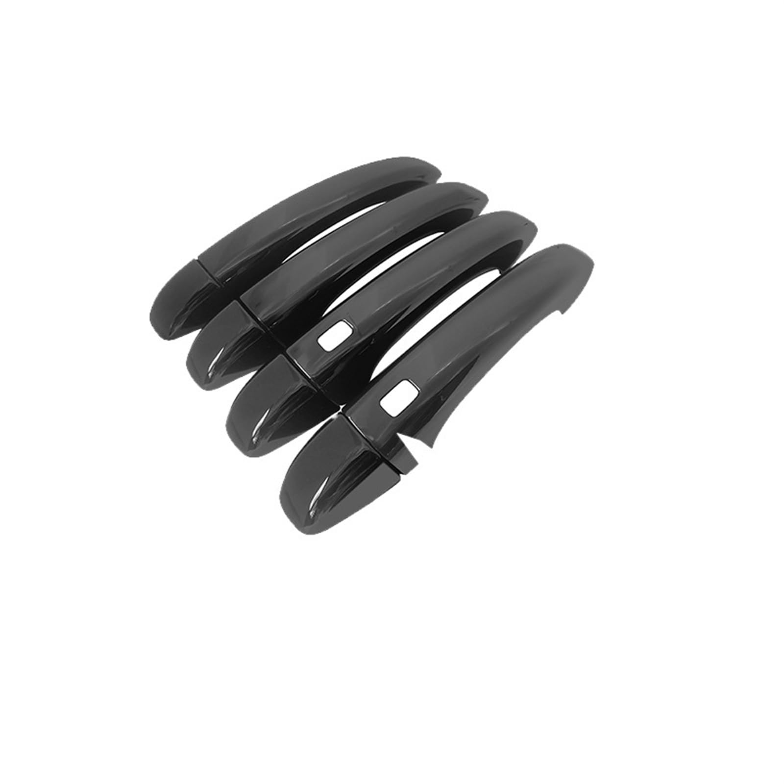 Lzbzhb Metallic Blcak Car Exterior Outsidedoor Handle For Captur Jb Je 2019 2020 2021 2022 Car Door Handle Cover Hand Coration Exterior Parts(Metallic Blcak)