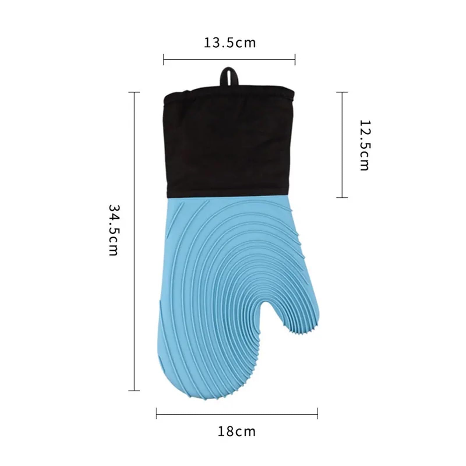 MRKU Gants de Cuisine en Silicone Souple, Extra Longs et résistants à la Chaleur, Parfaits pour Le Four et Les grillades.