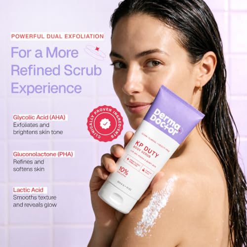 Image of DERMAdoctor KP Bump Eraser Body Scrub, 10% AHAs + PHAs, Keratosis Pilaris