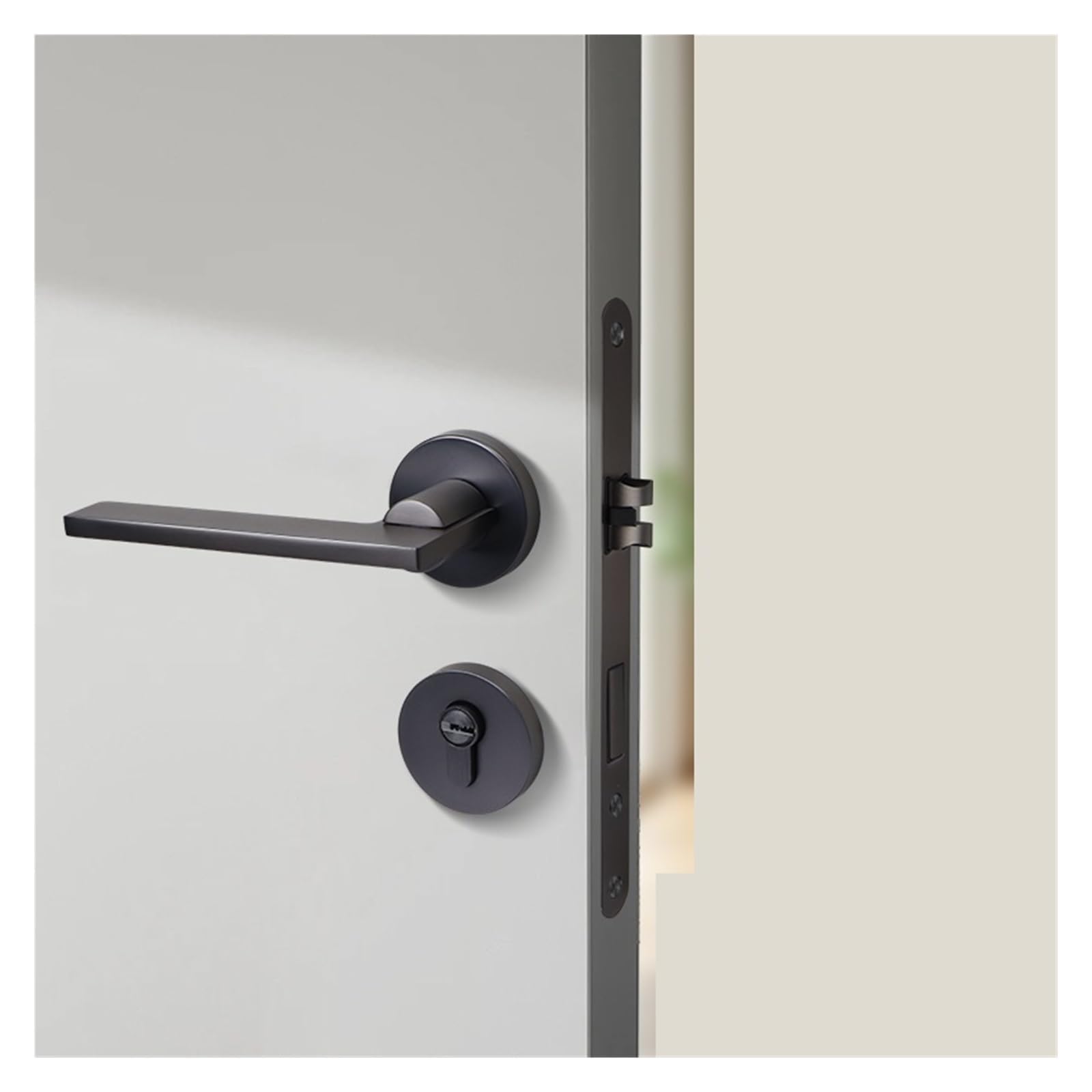 Poignée de porte alliage zinc de qualité – Finition gun gray durable
