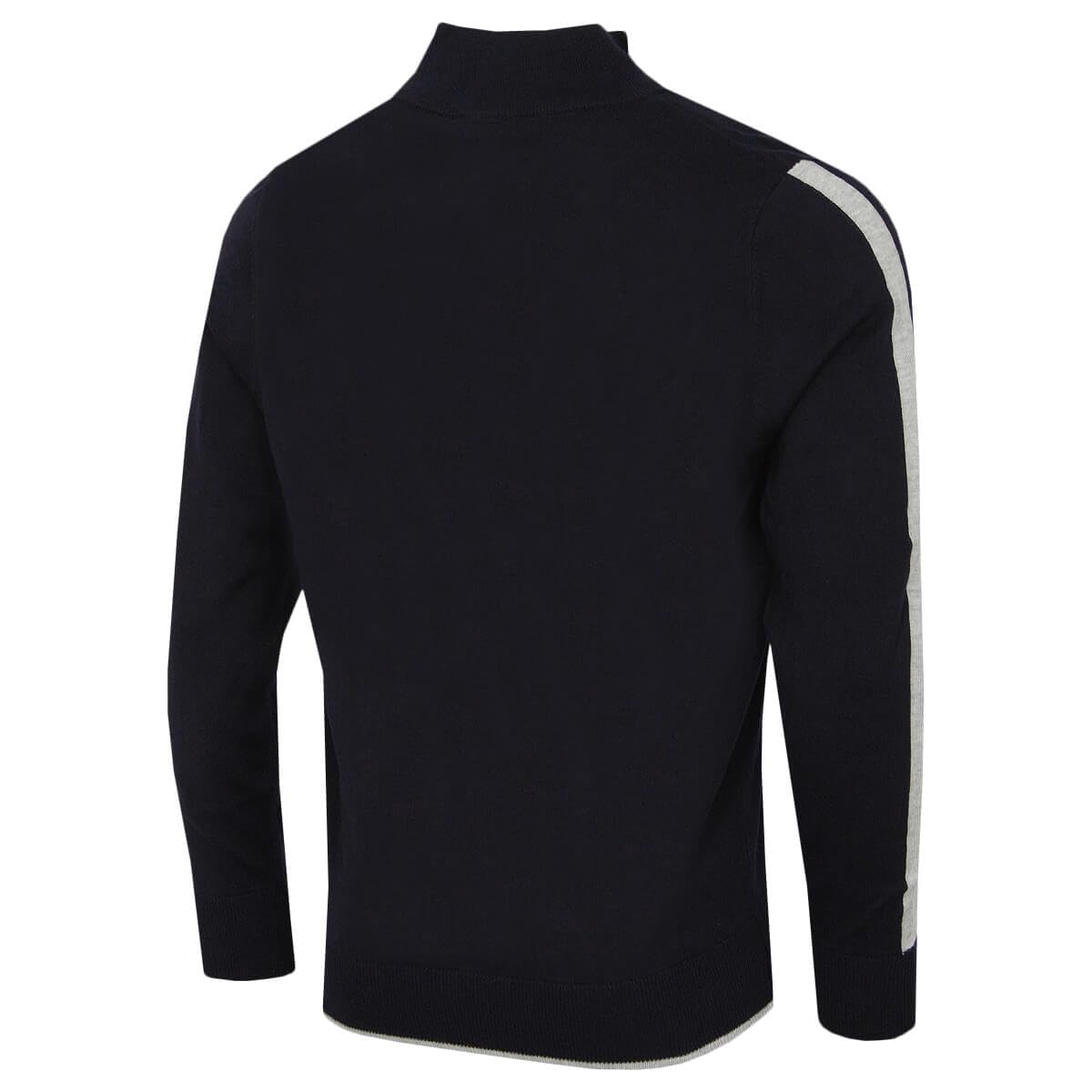 Calvin Klein Golf męski 2022 CK Vertex sweter z zamkiem błyskawicznym, granatowy, M