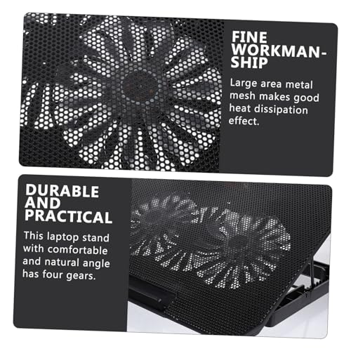 Base para portátil con ventiladores USB 14-15.6 pulgadas negra miniatura 3