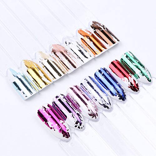 14x Transferfolie 20x4cm Nail Art Zauberfolie Nagel wassertransfer Sticker Nagelschmuck – Bild 3