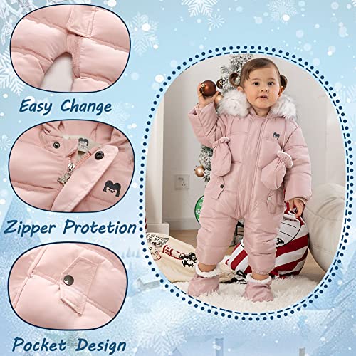 Xifamniy Baby Girls And Boys Snowsuit Winter Suits Jumpsuit Outwear Hooded Footie Snow Suits #TOP2