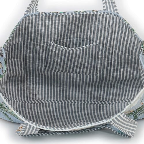 Image of Marubhumi Women Lightweight Travel Bag Purse Cotton Shoulder Tote Bag For Shopping Grocery & Beach Bag