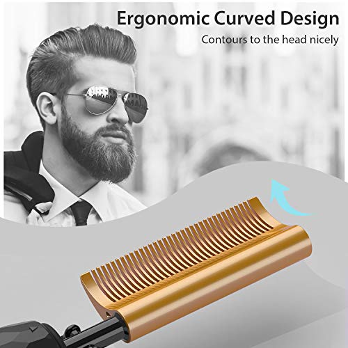 DAN Technology Beard Straightener Curved Hot Comb