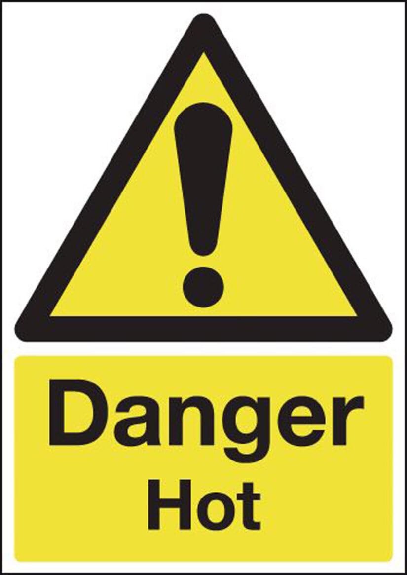 Tin sign vintage Danger Hot Temperature & Radiation Hazard Plaque Poster for Bar Pub Beer Home Garage Man Cave Wall Decor 12x8 Inch