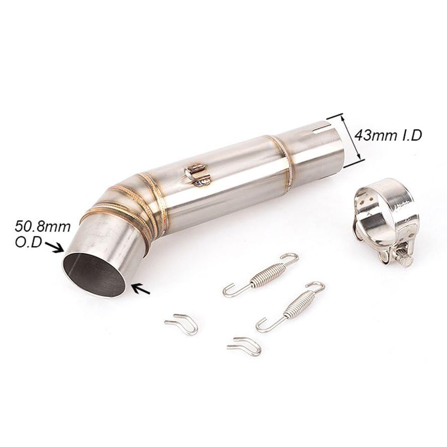 Escape Moto Tubo Para CB600F para Hornet 2007-2013 51mm silenciador deslizante tubo escape motocicleta tubo medio Moto Tubo Escape Silenciador