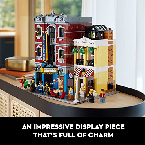 Icons Jazz Club 10312 Set da costruzione per adulti e adolescenti, un regalo da collezione per musicisti, amanti della musica e fan del jazz, include 5 stanze dettagliate all'interno del locale m - Lego - Immagine 5
