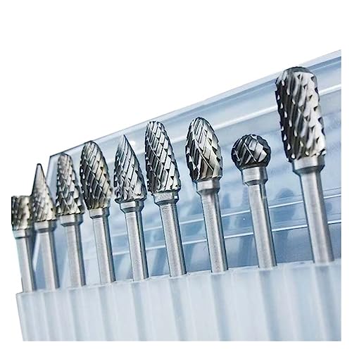 Set de 10 fresas rotativas de carburo de tungsteno 3x6 mm miniatura 4