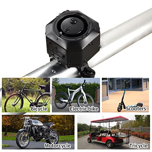Fahrrad Alarmanlage,Rupse 110dB Fahrradalarmanlagen mit Fernbedienung Wiederaufladbarer wasserdichter Diebstahlschutz Bike Alarm, drahtloser Fahrradalarm für Motorrad, Fahrzeug,Scooter Roller - Image 8