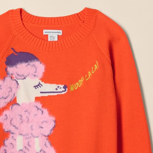 Image of Amazon Essentials Girls and Toddlers' Knitted Pullover Crewneck Sweater