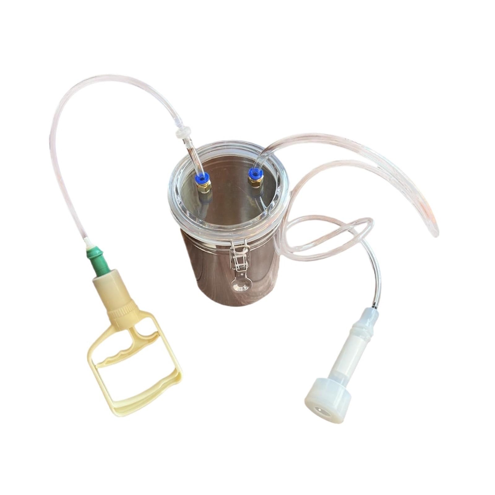 Manuelle Melkmaschine Manuelle Melkmaschine for Schafe und Kühe, geeignet for Milchviehbetriebe, 2000 ml Melkvolumen, Hand-Vakuumpumpe