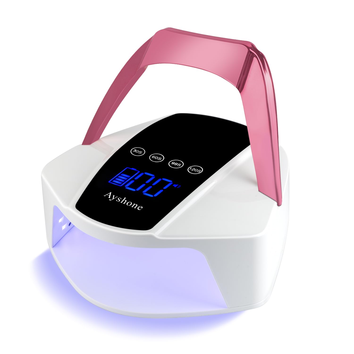 Ayshone Rechargeable UV LED Nail Lamp,96W Cordless UV Light for Nail Dryer with 48 Lamp Beads,Auto Infrared Sensor and 4 Timers Nail Tools for Nail