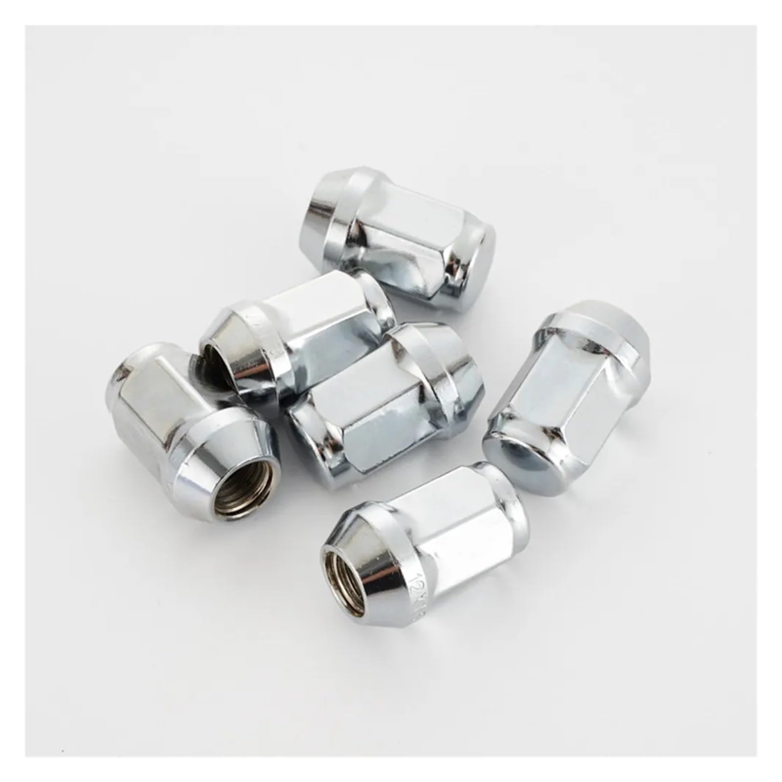 Dadi Ruota a ghianda con estremità Chiusa esagonali da 35 mm, esagonali da 21 mm, cromati, Dadi Ruota a ghianda da 19 mm M12X1,15, M12X1,5(20pcs hex21mm,M12x1.25)