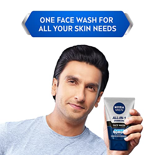 Image of Nivea Body Lotion For Dry Skin, Shea Smooth, With Shea Butter, & Women, 120 ml & Nivea Men Face Wash, All In 1 Charcoal, To Detoxify & Refresh Skin With 10X Vitamin C Effect, 50 G