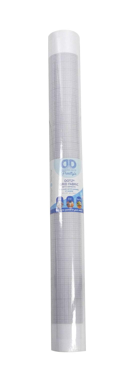 Diamond Dotz Fabric Roll Grid with Adhesive 12x39 – Diamond Painting Canvas, Art Paper, Craft Supplies for Diamond Art Projects and DIY Crafts