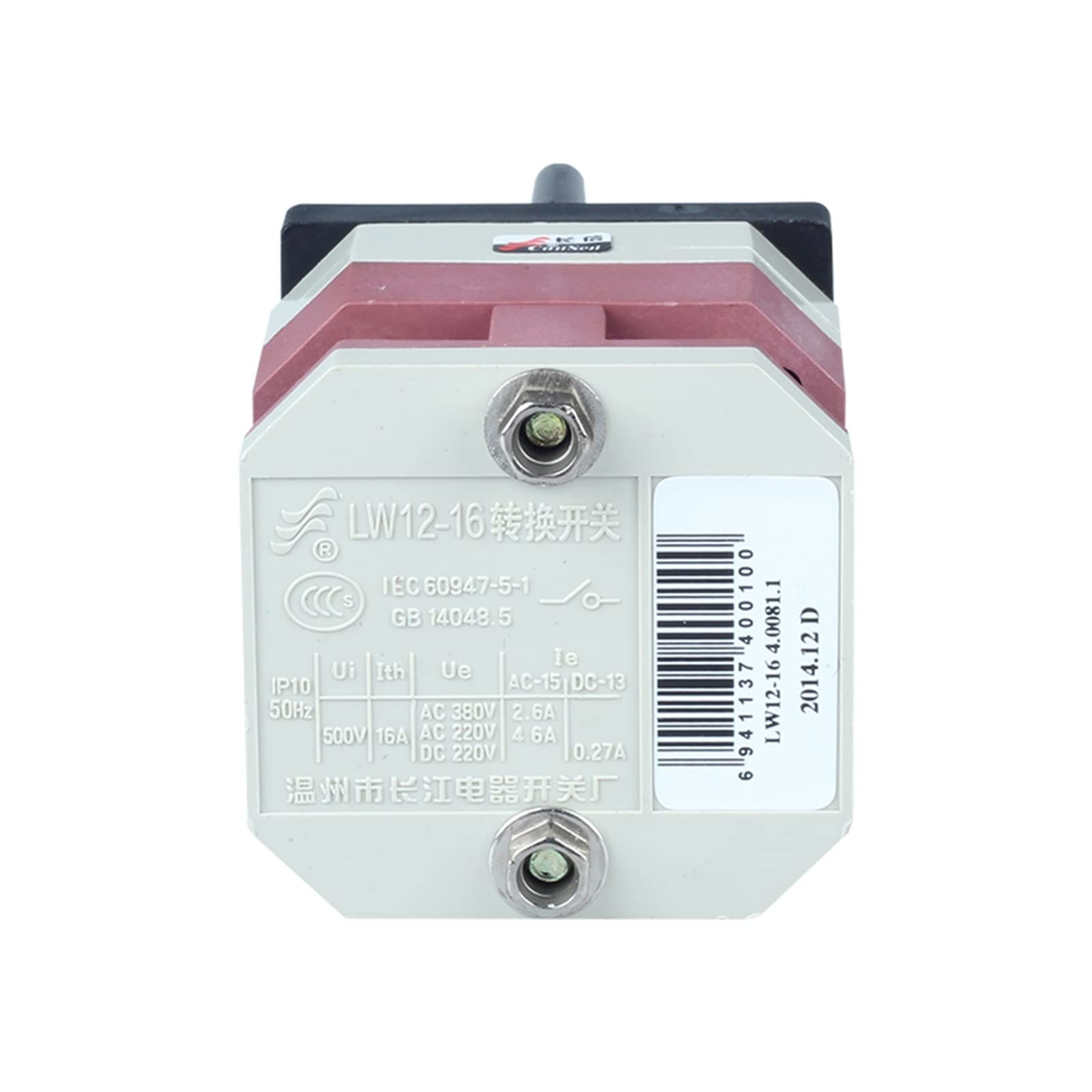 Ersatzteile 1 Stück CAM-Schalter LW12-16 4.0081.1 1-Positionen-Drehschalter 16A 1 Position 3-poliger Umschalt-Cam-Universalschalter