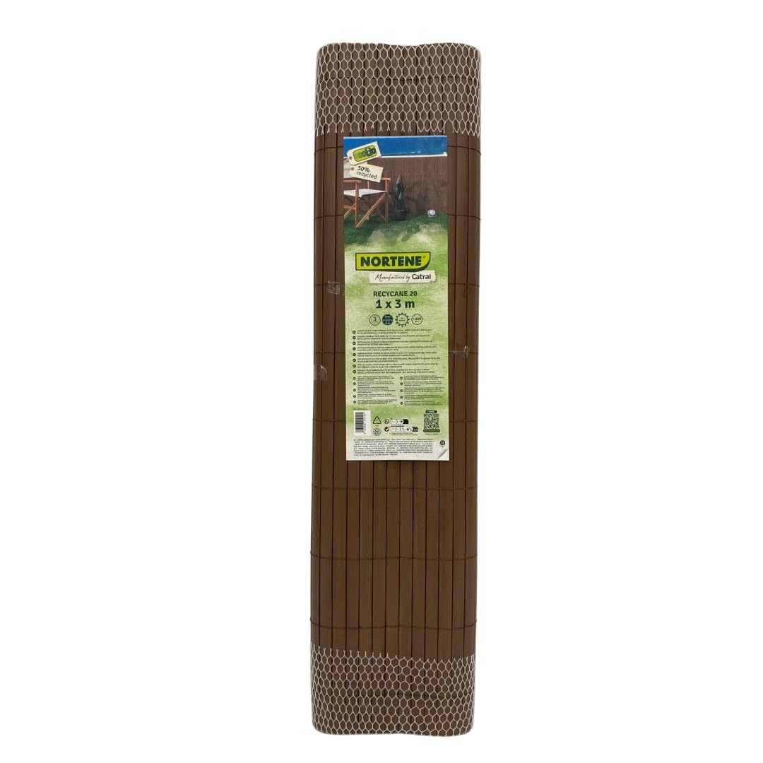 Catral Cañizo Pvc Essential Recycane Doble Cara 20mm Marron Natural 2X3 M