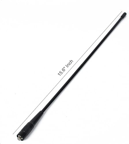 Miniatura 4 de HYS -771N Antena de radio de 2 vías 15.6 "VHFUHF Dual Band 144430Mhz SMA-Antena femenina para Kenwood TK-360 TK-370 WOUXUN BaofengPufeng Walkie