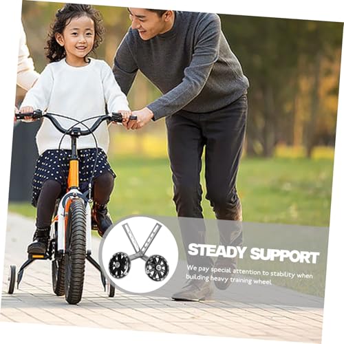 Ruedas de Entrenamiento POPETPOP para Bicicleta con Luces LED Parpadeantes, Estabilizadores Auxiliares Negros, Reemplazables para Principiantes y Aprendizaje de la Marcha miniatura 7