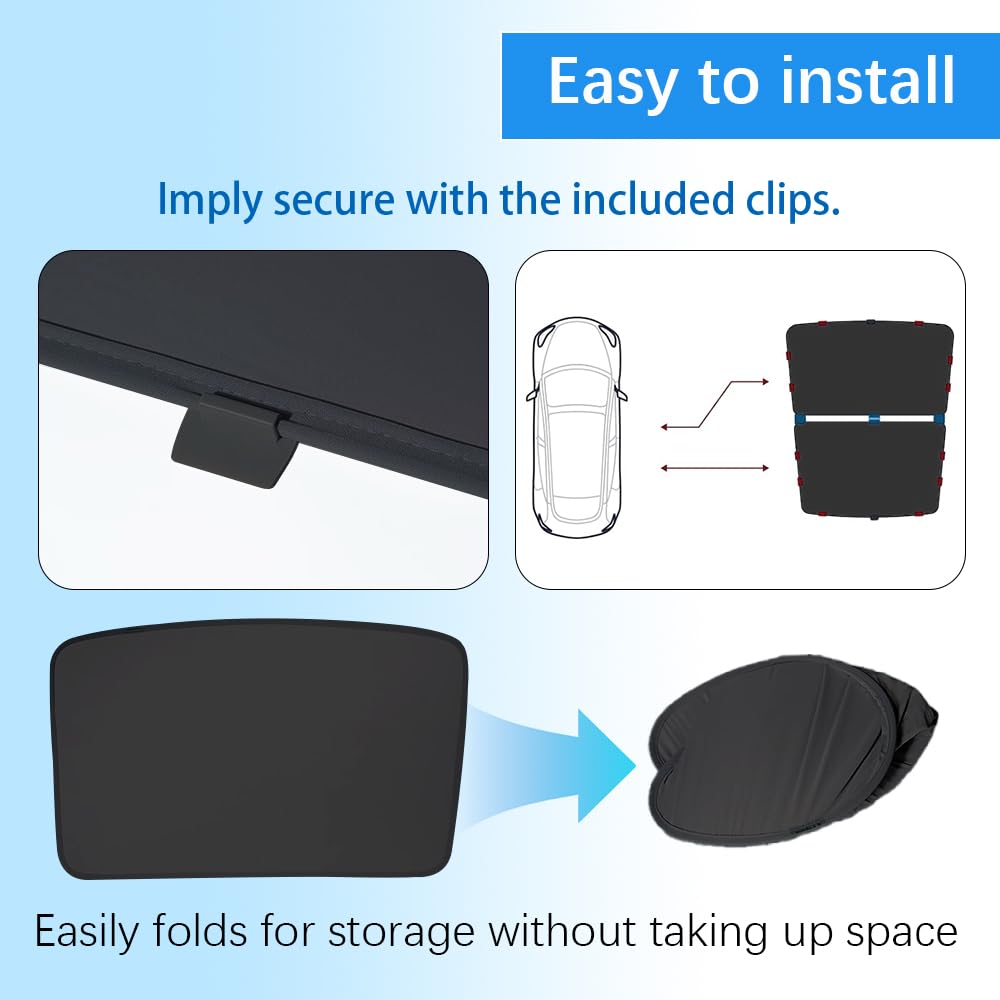 Pare-soleil De Fenêtre Latérale De Voiture Pour Tesla Modèle Y Juniper 2025 Modèle 3 Highland 2024, Pare-brise Avant Et Arrière, Pare-soleil De Fenêtre De Confidentialité