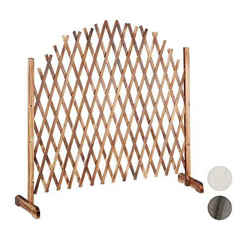 Relaxdays Enrejado de Madera para jardín, Soporte para Plantas tr...