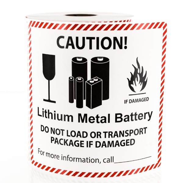LabelValue | Lithium Metal Battery Handling Labels LV-SL12