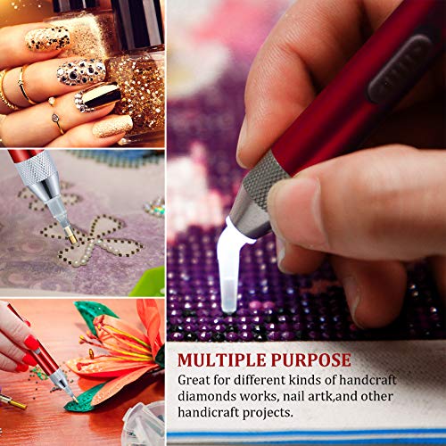 2 Penne per Pittura a Diamante con Penna Trapano a...