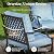 SUNSHINE VALLEY 5-Piece Metal Wrought Iron Outdoor Conversation Set, 7 Seats