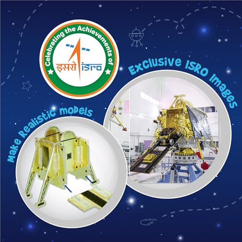 Image of Imagimake Mapology Chandrayaan | ISRO Rocket Model & Satellite | Astronaut Toy | Educational Toys for Kids 5+Years | 3D Puzzles | Gifts for 5 Year Old Boy & Girl| Multicolour