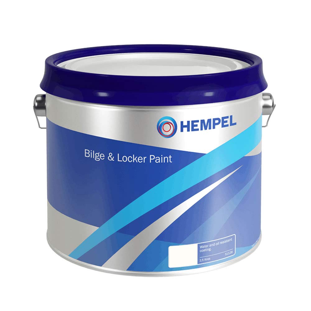 Hempel ( Mb Fibreglass ) White Hempel Bilge & Locker - 2.5L - Boat Paint For Bilge & Lockers