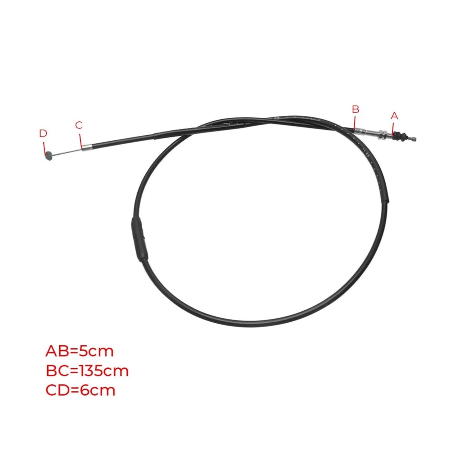Cable De Embrague De Motocicleta, Compatible con Kawasaki | Cable De Embrague Alambre De Acero Y Goma Vulcan 900 Vn900 Classic/Lt
